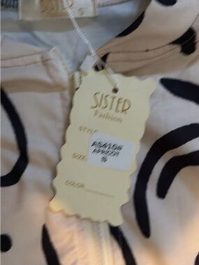 Cream and Black Printed adult Bottoms & jacket